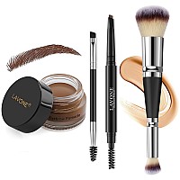 Lavone Eyebrow Pencil Makeup Kit For Eyebrow Makeup Make Up Brow Kit With Waterproof Eyebrow Pencil Eyebrow Pomade Foundation