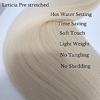 Leticia Blonde Braiding Hair Pre Stretched Synthetic Hair Braiding Blonde