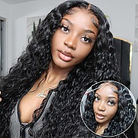 Julia Hair Water Wave Wear And Go Glueless Wig Pre Cut Lace Front Wigs Human Hair Pre Plucked For Beginners Wet And Wavy Hd Swis