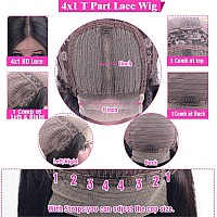 Julia Hair Curly Lace Closure Wigs Human Hair For Black Women Afro Kinky Curly T Part Hd Transparent Lace Front Wig Pre Plucked