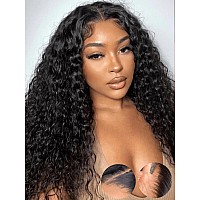 Julia Hair 12A Bye Bye Knots Glueless Wig Water Wave 7X5 Pre Cut Hd Lace Closure Wigs Human Hair Wear And Go Pre Plucked For Beg