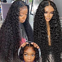 Julia Hair 12A Bye Bye Knots Glueless Wig Water Wave 7X5 Pre Cut Hd Lace Closure Wigs Human Hair Wear And Go Pre Plucked For Beg