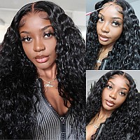 Julia Hair 12A Bye Bye Knots Glueless Wig Water Wave 7X5 Pre Cut Hd Lace Closure Wigs Human Hair Wear And Go Pre Plucked For Beg