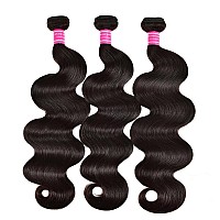 Human Hair Bundles 16 18 20 Inch Body Wave Bundles Human Hair 10A Brazilian Human Hair Bundles 100 Unprocessed Virgin Hair Weft