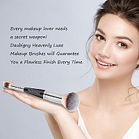 Daubigny Dualended Foundation Brush Concealer Brush Perfect For Any Look Premium Luxe Hair Rounded Taperd Flawless Brush Ideal