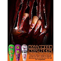 Halloween Nail Art Stickers Decals Kalolary Selfadhesive Diy Nail Sticker Decals 3D Design Nail Decorations For Halloween Part