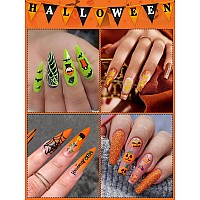 Halloween Nail Art Stickers Decals Kalolary Selfadhesive Diy Nail Sticker Decals 3D Design Nail Decorations For Halloween Part