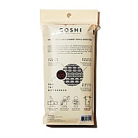 Goshi Exfoliating Shower Towel Ripresistant Exfoliating Washcloth For All Skin Types Brick Red Made In Japan