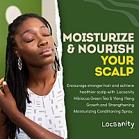 Locsanity Hibiscus Green Tea Hair Growth Spray For Dreadlocks And Loose Hairstyles Hair Care Treatment Trial Size Loc Moisturi