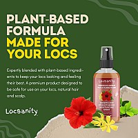 Locsanity Hibiscus Green Tea Hair Growth Spray For Dreadlocks And Loose Hairstyles Hair Care Treatment Trial Size Loc Moisturi