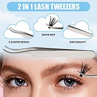 Diy Lash Extension Kit Gemerry Lash Clusters Kit With 72 Pcs Lash Clusters 10Ml Lash Bond And Seal Lash Remover And Lash Tweezer