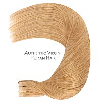 Wennalife Tape In Hair Extensions Human Hair 20Pcs 40G 12 Inch Strawberry Blonde Remy Hair Extensions Straight Human Hair Tape