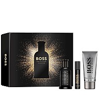 Hugo Boss Mens 3Pc Boss Bottled Parfum Festive Gift Set