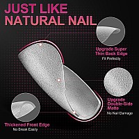 Hghdbt Extra Short Coffin Nail Tips 300Pcs Upgraded Matte Soft Gel Nail Tips Full Cover Acrylic Nail Tips Gel X Fake Nails Sup