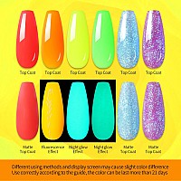 Ur Sugar Fall Winter Poly Extension Gel Nail Set 6 Colors Maple Pumpkin Burnt Orange Yellow Red Glitter Autumn Poly Nail Gel Po