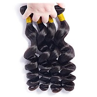 Loose Wave 4 Bundles Human Hair 16 18 20 22 Inch 12A Brazilian Virgin Curly Bundles Human Hair 100 Unprocessed Deep Wave Bundle