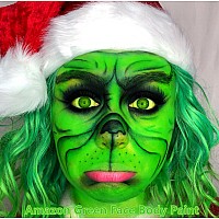 Go Ho Amazon Green Face Paint Stick085Ozst Patricks Day Accessorieswater Based Cream Green Body Paint Washablecovers Oilf