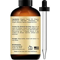 Handcraft Blends Organic Castor Oil With Rosemary And Peppermint Hair Treatment 100 Pure Natural Premium Grade For Hair Gr