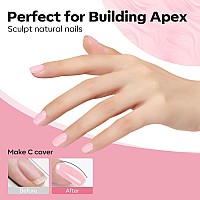 Modelones Builder Nail Gel 8Inone Pink Gel Builder For Nail Thickening Led Nail Lamp Cured Hard Color Builder Nail Polish Ba