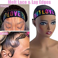 Xconstellation Elastic Wig Bands With Melting And Adjustable Magic Buckle For Lace Frontal Wigs Edges Lay And Grip Suitable Fo