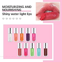 Gecomo Moisturizing Lip Oil Nosticky Lip Gloss Lip Balm Lip Care Fruit Flavoured Lip Oil For Dry Lips Moisturizing Hydrating A