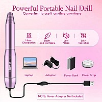 Sheviver Electric Nail Drill Kit Electric Nail File For Acrylic Gel Nails Professional Nail Drill Machine Efile Manicure Pedic