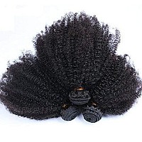 Feibin Mongolian Afro Kinky Curly Human Hair Bundles 20 20 20 Inches 4B 4C Afro Curly Weave Human Hair Bundles Virgin Hair Coily