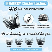 Eyelash Clusters Gemerry Lash Clusters 007Mm D Curl Mix 1016Mm Cluster Lashes Natural Softfluffy Lash Extension Clusters Mixe