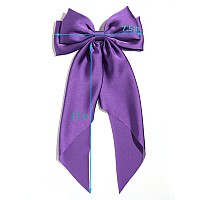 Satin Bow Hair Clips For Womenbig Bow Hair Slides Metal Clips Long Ribbon Hairpin Girls Barrettes Party Halfupdo Ponytail Acce