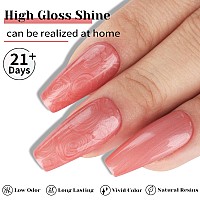 Tutuyu Coral Pearl Gel Nail Polish 051 Fl Oz Pearl Coral Pink Shimmer Gel Polish For Manicure Salon Or Diy Nail Art At Home