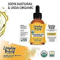 Organic Vitamin E Oil For Scars All Natural Vegan Skin Moisturizer 202Oz Light Unscented Great For Scars After Surgery