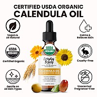 Organic Calendula Oil For Sensitive Skin Usda Certified 100 Plant Based Lightweight Unscented Gentle Soothing Oil For Sens