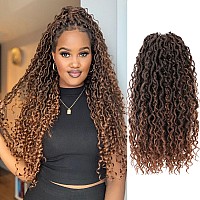 Forevery Goddess Locs Crochet Hair 22 Inch Faux Locs Crochet Hair 6 Packs Prelooped Crochet Hair For Black Women River Locs Cro