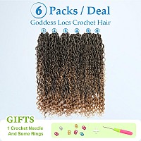 Forevery Goddess Locs Crochet Hair 22 Inch Faux Locs Crochet Hair 6 Packs Pre Looped Crochet Hair For Black Womencrochet Boho L