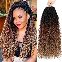 Forevery Goddess Locs Crochet Hair 22 Inch Faux Locs Crochet Hair 6 Packs Prelooped Crochet Hair For Black Women Boho Locs With