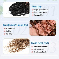 Forevery Goddess Locs Crochet Hair 22 Inch Faux Locs Crochet Hair 6 Packs Prelooped Crochet Hair For Black Women Boho Locs With