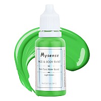 Mysense Light Green Face Body Paintst Patricks Day Face Paintwater Based Washable Cream Body Paint For Adults And Children Hal