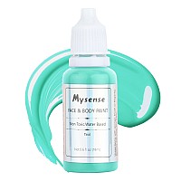 Mysense Teal Face Body Paintwater Based Washable Face Paintnontoxic Cream Body Paint For Adults And Children Halloween Costum