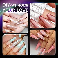 Inenk Flattened No C Curve Xxl Coffin Nail Tips Half Matte Clear Half Cover Coffin Flat Tips For Acrylic Nails Salons Home Diy