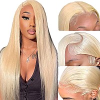 613 Lace Front Wig Human Hair 13X4 Hd Transparent Straight Wigs Human Hair Blonde Lace Front Wigs Human Hair Pre Plucked Glueles