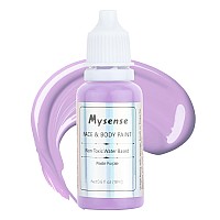 Mysense Pastel Purple Face Body Paintwater Based Washable Face Paintnontoxic Cream Body Paint For Adults And Childrenpurple