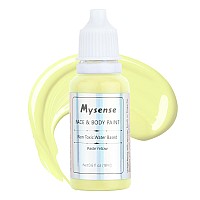 Mysense Pastel Yellow Face Body Paintwater Based Washable Face Paintnontoxic Cream Body Paint For Adults And Kidsyellow Face