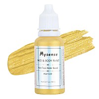 Mysense Pearl Gold Face Body Paintwater Based Washable Face Paintnontoxic Cream Body Paint For Adults And Childrenmetallic F