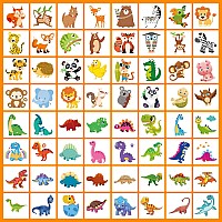 Metker Waterproof Temporary Tattoos 408 Pieces Individual Temporary Tattoos For Kids Safe For Face And Body Goody Bag St