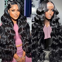 Drosuud 13X6 Lace Front Wigs Pre Plucked 180 Density 24 Inch Body Wave Lace Front Wigs Hd Lace Frontal Wigs For Women Natural B