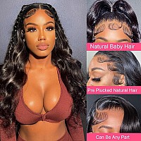 Drosuud 13X6 Lace Front Wigs Pre Plucked 180 Density 24 Inch Body Wave Lace Front Wigs Hd Lace Frontal Wigs For Women Natural B