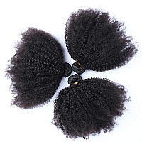 Mongolian Afro Kinky Curly Bundles Human Hair Bundles 10 12 14Inches 4B 4C Afro Kinky Bulk Human Hair Virgin Hair Burmese Curly