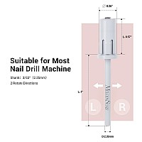 Melodysusie Crystal Top Mandrel Bit For Nails 332 Easy Off Nail Drill Bits For Sanding Bands Suitable For Acrylic Nails Gel