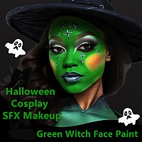 Go Ho Green Face Paint Stick085Ozst Patricks Day Accessorieswater Based Cream Green Body Paint Washablecovers Oilfreehal