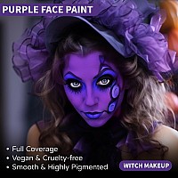 Go Ho Purple Face Paint Stick085Ozwater Based Cream Purple Body Paint Washableface Paint Kit Covers Oilfreehalloween Cosp